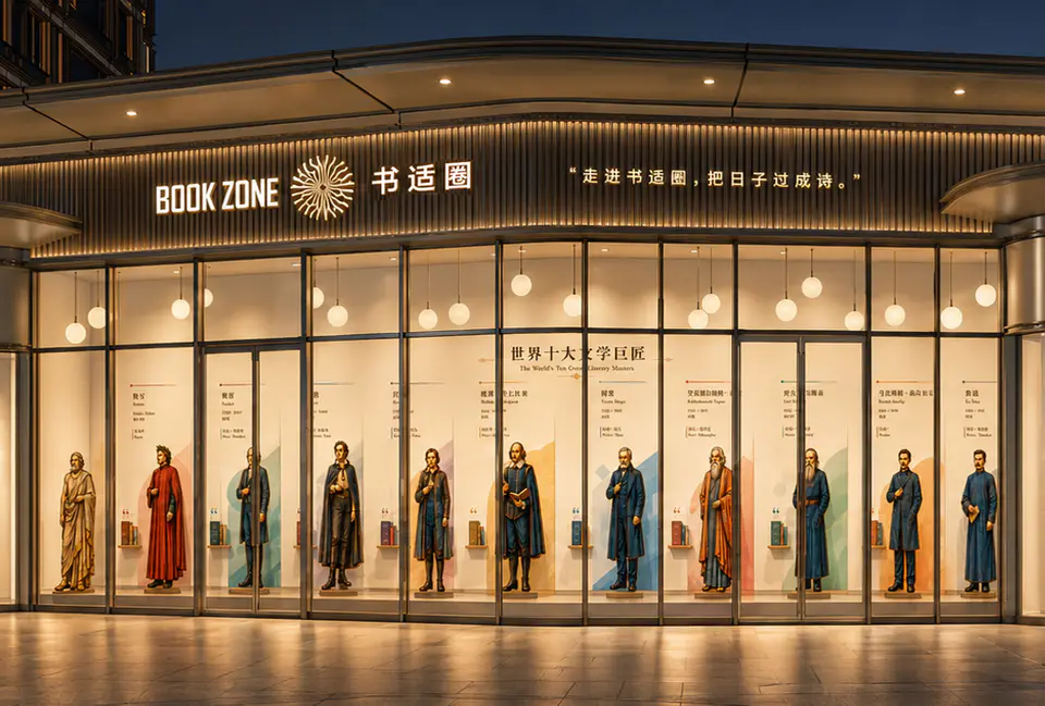 2026.05 雄安东南二期商街包装 一稿 · 书店效果图